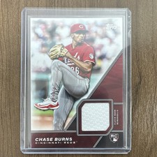2026 Topps Series 1 Chase Burns Major League Material Relic Rookie #MLM-CB Reds