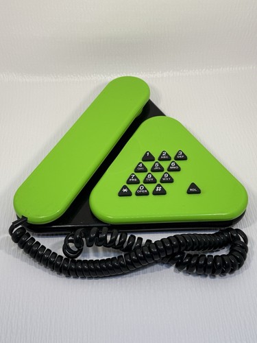 Vintage Radio Shack The Wedge Phone 43-824 Lime Green Tested Works Retro 90s