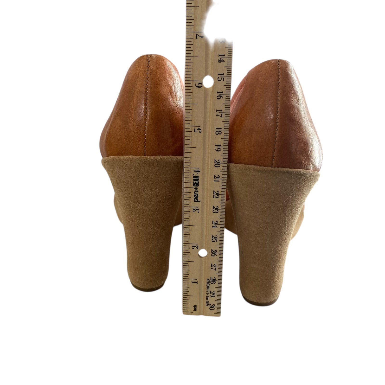 Kork-Ease Soft Platform Leather Upper Lining Peep… - image 8