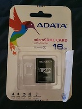 New ADATA 16GB microSDHC Class 4 Memory Card No Adaptor - AUSDH16GCL4-RA1