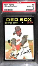 1971 Topps #9 GEORGE SCOTT PSA 8 NM-MT 21303277 