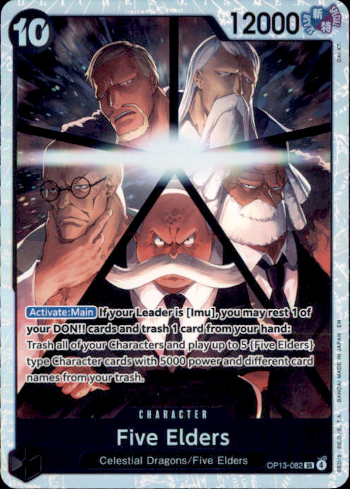 Five Elders Foil SR Carrying On His Will OP13-082 NM 2025