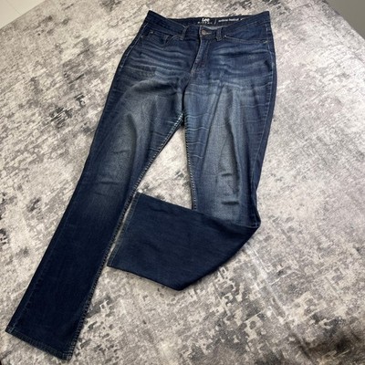 Lee Riders Women XL Mid Rise Bootcut Jeans Dark Wash Western Heritage