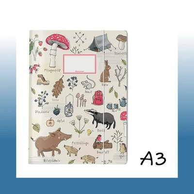 krima & isa Sammelmappe A3 Waldtiere