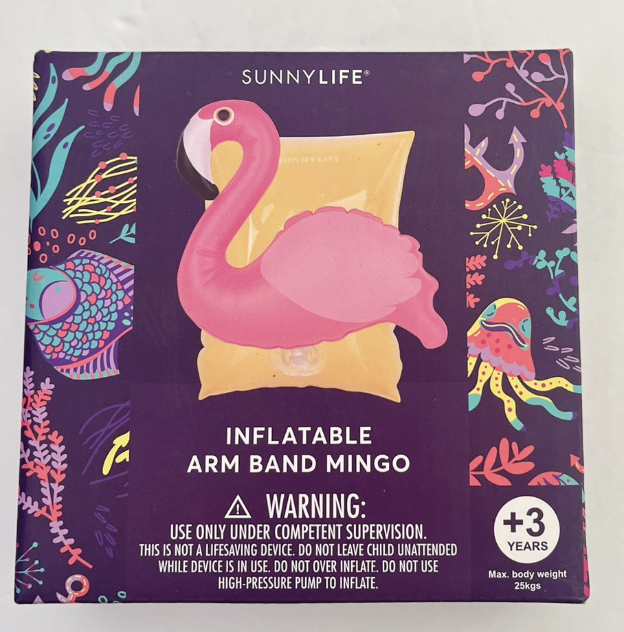 NIB Sunnylife Inflatable Arm Bands MINGO Flamingo SALE!