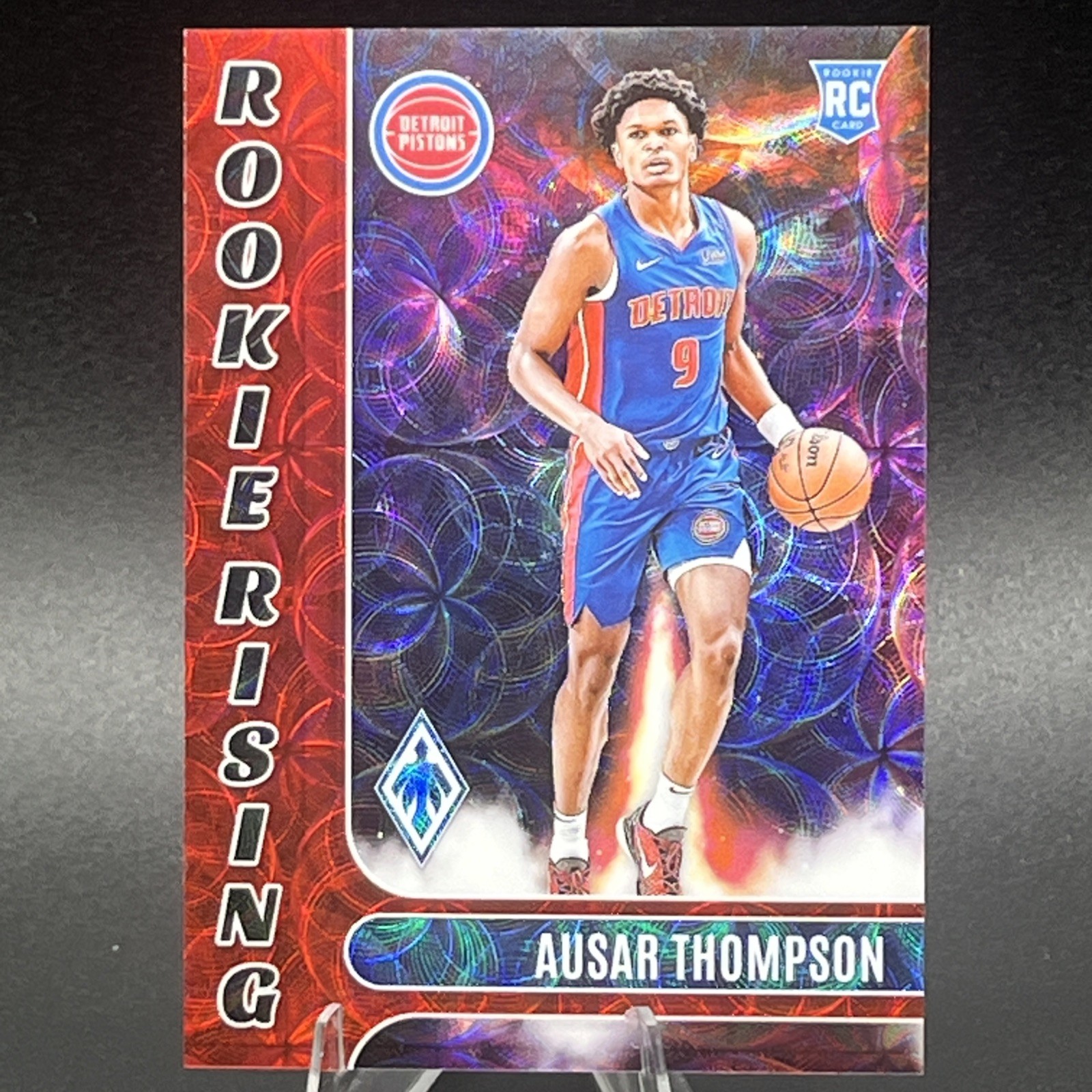 Ausar Thompson 2023-24 Panini Phoenix Rookie Rising RC International Red /75