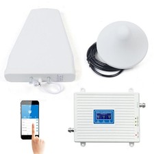 Repeater 900/1800/2100 3G 4G Signal Booster phone Amplifier Kit GSM DCS Tri Band