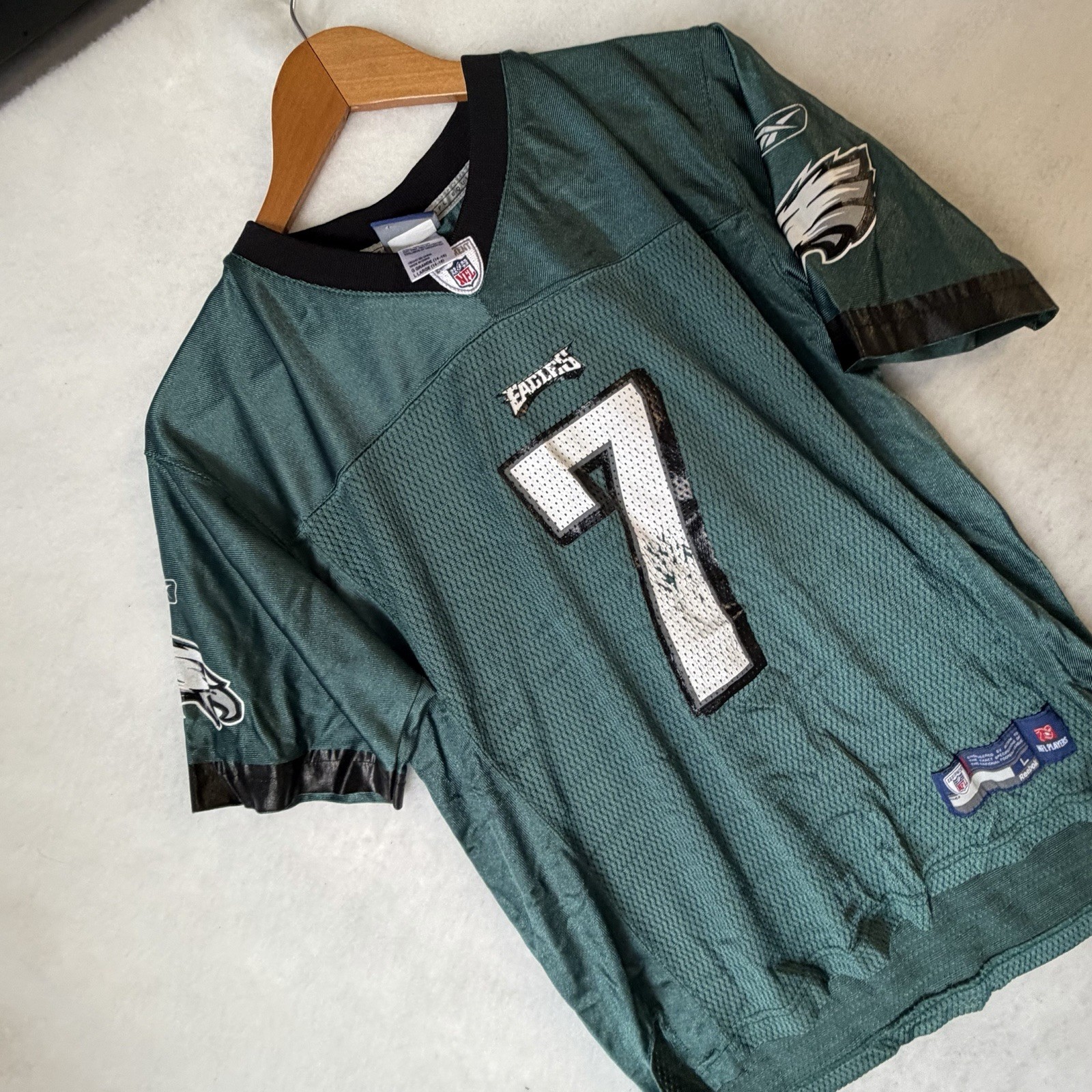 Vintage Youth Green Reebok Philadelphia Eagles Michael Vick Large Jersey thumbnail 3