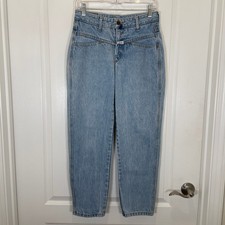 Vintage 90's Y2K Marithe Francois Girbaud Mom Jeans Acid Wash Tapered 7/8 6 S