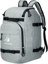 50L Ski Boot Bag Waterproof Ski Bag Travel Backpack Ski Helmet Snowboard Duffle