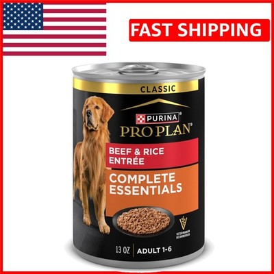 Complete Essentials Classic Pate Dog Food, Beef and Rice Entrée - Pack of 12 ...