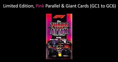 Topps Turbo Attax 2022 Formula 1/F1 Limited Edition, Pink Parallel, Giant Cards