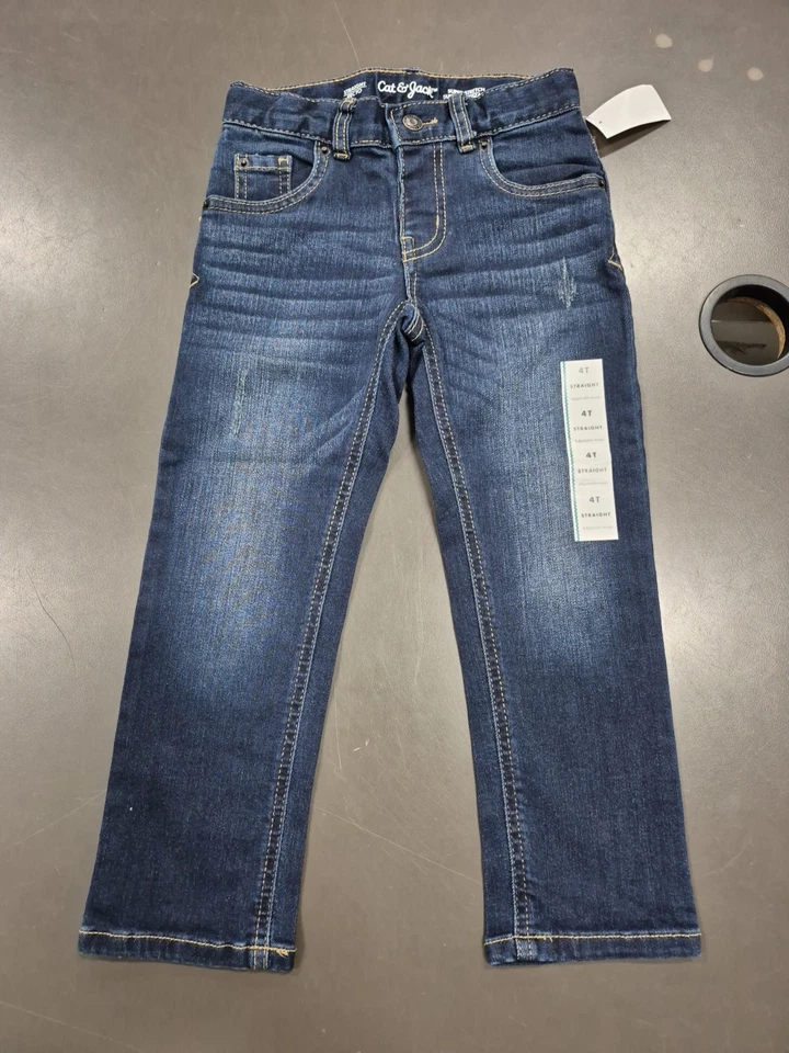 Lote de 2 Pantalones Vaqueros 4T Ca t& Jack Azul Cintura Elástica NUEVOS CON ETIQUETAS Foto 3 de 4