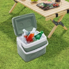 Camping Cooler, Portable Small Insulated Cooler, Insulated Cooler with Handle