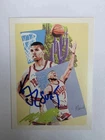 1990-91 NBA Hoops - Kevin Johnson #375 Autograph Signature Art Card