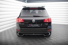Heck Spoiler Aufsatz Abrisskante passend für VW Touareg Mk2 schwarz Hochglanz