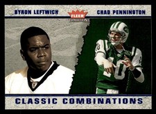 2003 Fleer #19 Chad Pennington Byron Leftwich Classic Combinations #d /750! JETS