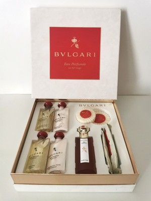 BVLGARI EAU PARFUMEE AU THE ROUGE EAU DE COLOGNE 2,5 OZ 75 ML SET NEU RAR