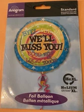 17 Inch ‘We’ll Miss You’ Foil Helium Balloon, Perfect For Friends Or Family