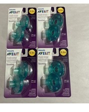 Phillips Advent Soothie Pacifiers, Green, 0-3 Months, 4 Packs, 8 Pacifiers
