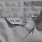 Nine West Women Button-Down Dress Shirt XL White Chest Pocket Collared — photo 2