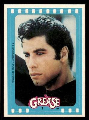 1978 Topps Grease - Stickers #7 Danny John Travolta