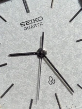 Vintage Seiko Quartz Hexa Case 6431 5150 Silver Snowflake Dial OCT 1983 193 JDM