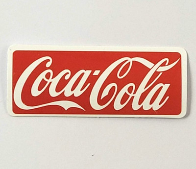 Coca-Cola Coke Aufkleber Sticker 6,5 x 2,5 cm Motiv Logo rot weiß