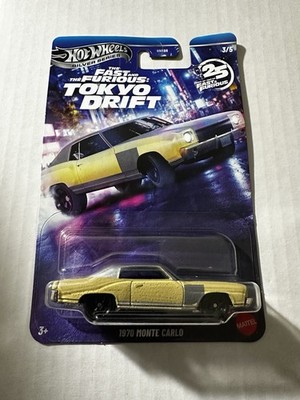Hot Wheels Silver Fast & Furious Tokyo Drift ' 1970 MONTE CARLO - DAMAGED CARDS