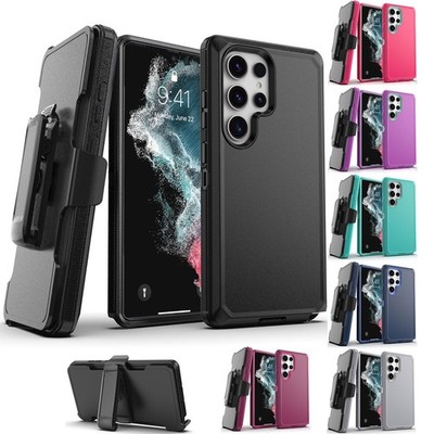 For Samsung Galaxy S22/S22 Plus/Ultra 5G Heavy Duty Shockproof Case Cover / Clip