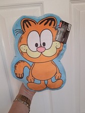 Garfield Shaped Pillow 7" 10" BLUE NWT Collectible