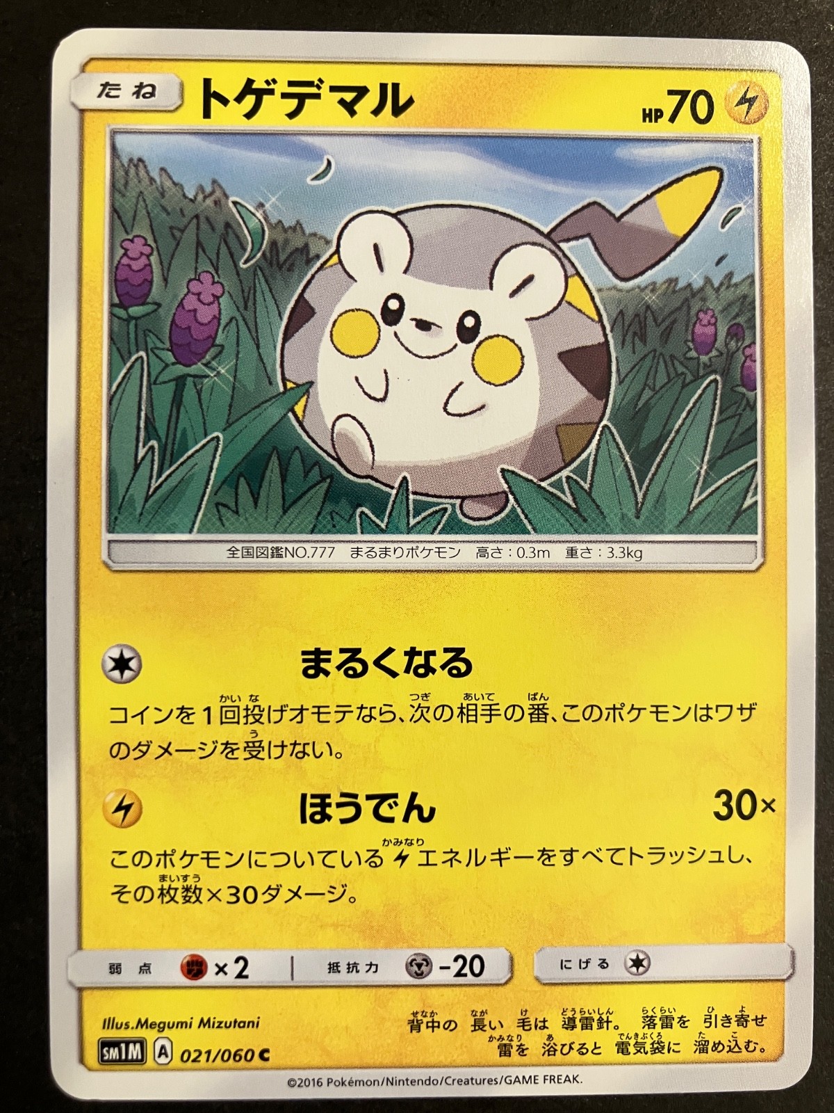 LP Togedemaru 021/060 Sm1m: Collection Moon Regular (Japanese)