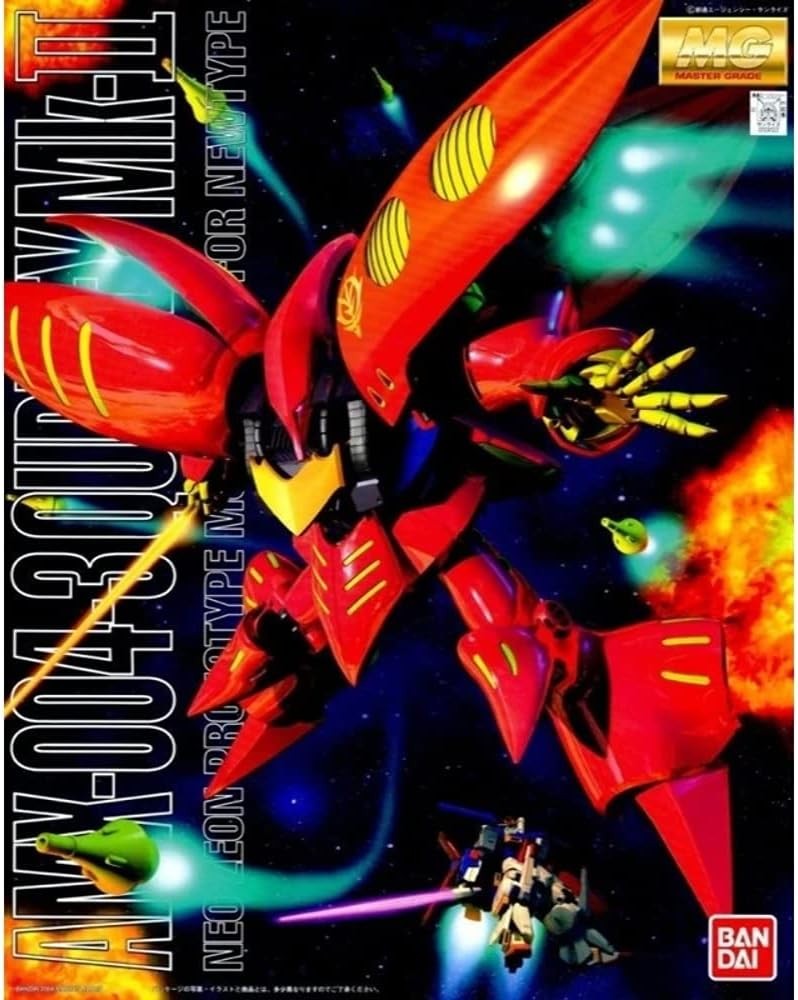 Bandai Hobby ZZ Gundam Qubeley Mk-II Ple 2 MG 1/100 Scale Mo