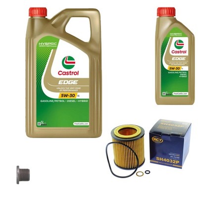 SCT Ölfilter 6L Castrol EDGE Titanium FST 5W-30 LL für BMW 3er 325i 330i