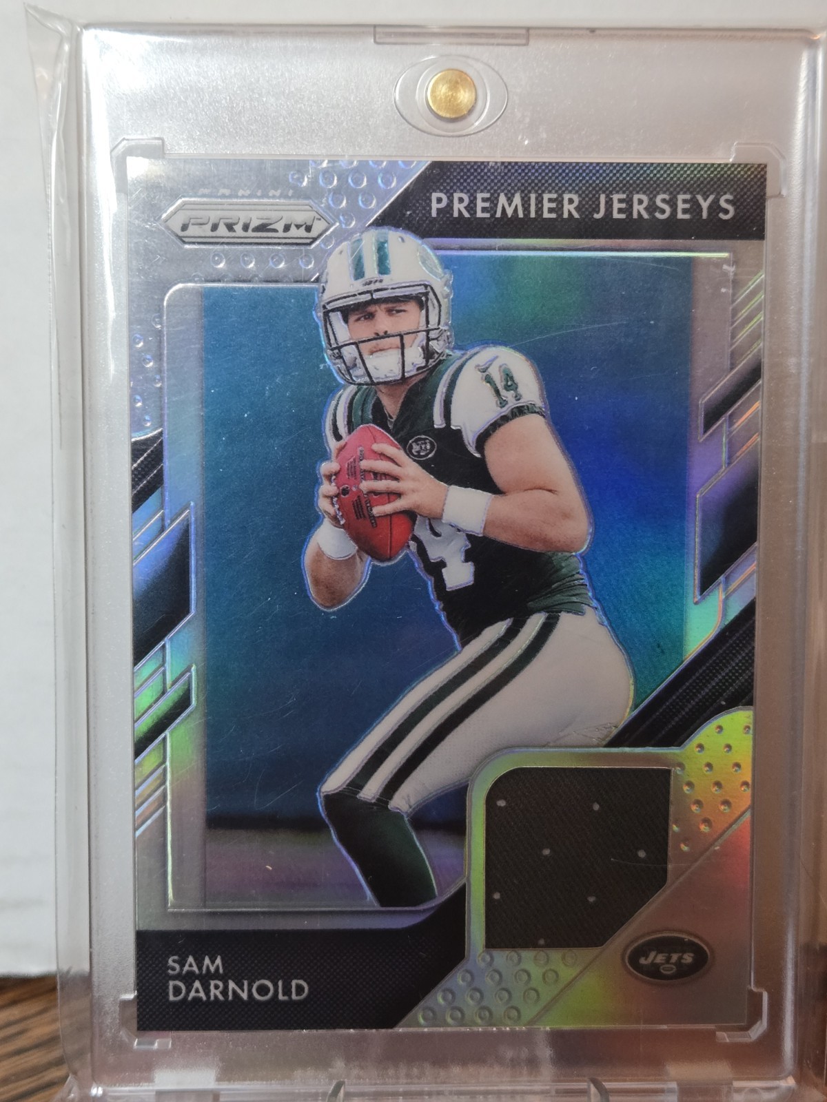 2018 Panini Prizm #PP-3 Sam Darnold Premier Jerseys Silver Rookie Relic