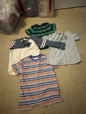 Boys' Hanna Anderson T-Shirt Bundle, Stripes and Graphic Designs, Size 6/7