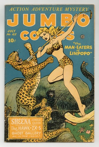 Jumbo Comics #65 GD+ 2.5 TRIMMED 1944