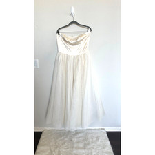 Reformation Alouette Wedding Dress Fior Di Latte Sz 10 Sweetheart Fairy Tulle