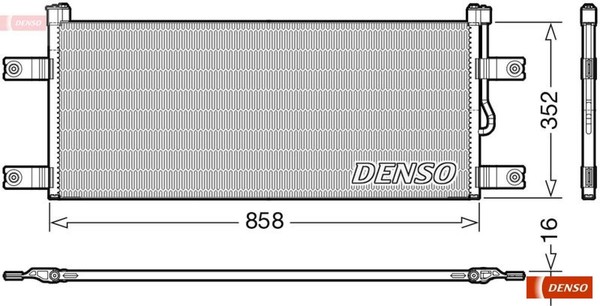 Denso DCN99069 Kondensator FüR Klimaanlage Kondensator Klimaanlage-image