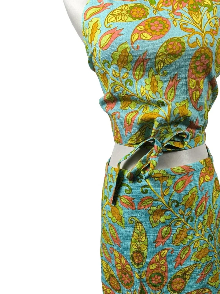 ZARA Tailleur Dames Costume T EU 38 bleu-orange clair style décontracté - Photo 3/4