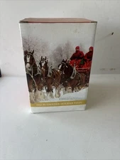 2012 Budweiser Holiday Stein Christmas Beer Mug Anheuser Busch NEW IN BOX w/COA