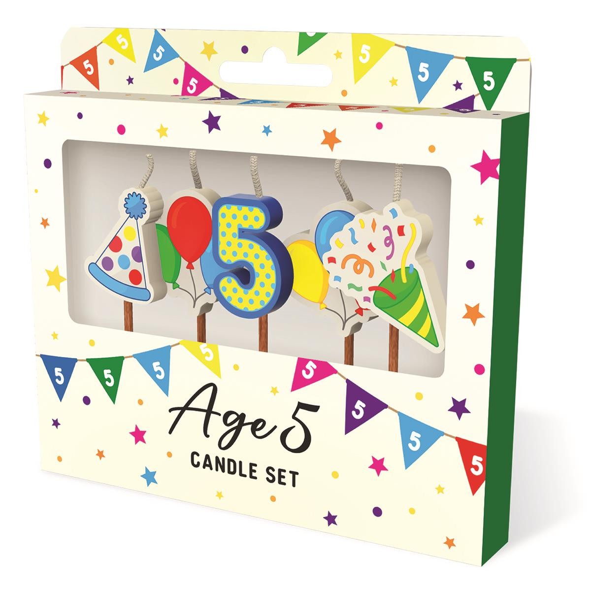 5th Birthday Candles Children Happy Birthday Age Number Cake Topper Party Decor