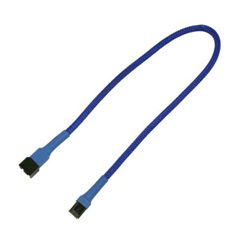 Kabel Nanoxia 3-Pin Verlangerung, 30 cm, blau NUOVO