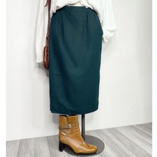 28.5 Waist Vintage Pendleton Wool Pencil Skirt Green Dark Academia USA Old Money