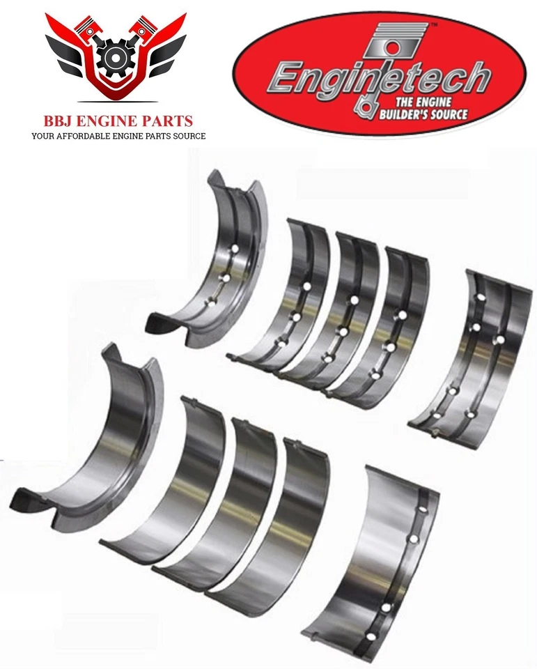 Juego de rodamientos principales Enginetech para Chevrolet GMC 6.2 6.5 379 395 diésel 1982-2004 Foto 4 de 4