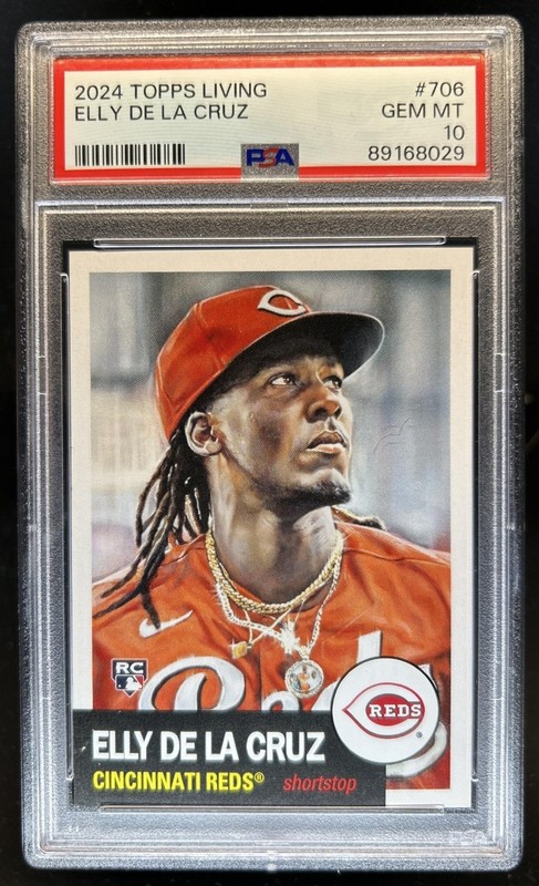 2024 Topps Living Elly De La Cruz RC Rookie #706 Reds PSA 10 GEM MINT