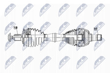 NTY Antriebswelle NPW-ME-065 für W176 MERCEDES W242 W246 C117 KLASSE Sports GLA NTY Antriebswelle NPW-ME-065 für W176 MERCEDES W242 W246 C117 KLASSE Sports GLA