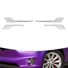 Front Bumper Fog Light Molding Chrome Trim For Tesla Model X 2016-2021