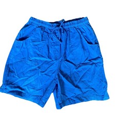 Vintage EZ Gear Shorts Blue 1990s Womens Pocket Drawstring A22 Medium