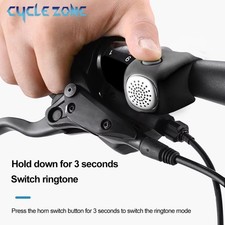Fahrrad Klingel Elektrisch 120dB Handlebar Glocke Laut Hupe Radfahren Alarm Ring